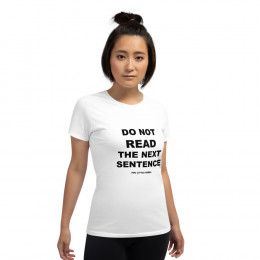Do Not Read Women's short sleeve t-shirt